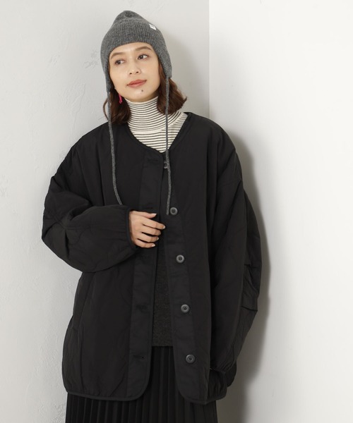 FOUND GOOD（ファウンドグッド）の「ミミアテツキニットボウ（キャップ・レディース・ベージュ/ブラック/グレー系5・FREE）」の6枚目の写真