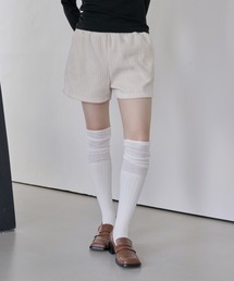 ウエストゴムコーデュロイニットショートパンツ
