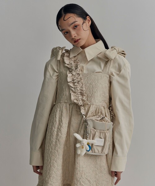 Foundry Mews(ファウンドリーミューズ)の「【Foundry Mews/ファウンドリーミューズ】Petite Mews One of a Kind Bag Charm/バッグチャーム/キーホルダー(その他小物・レディース・グレー/ホワイト/ピンク・FREE)」の4枚目の写真