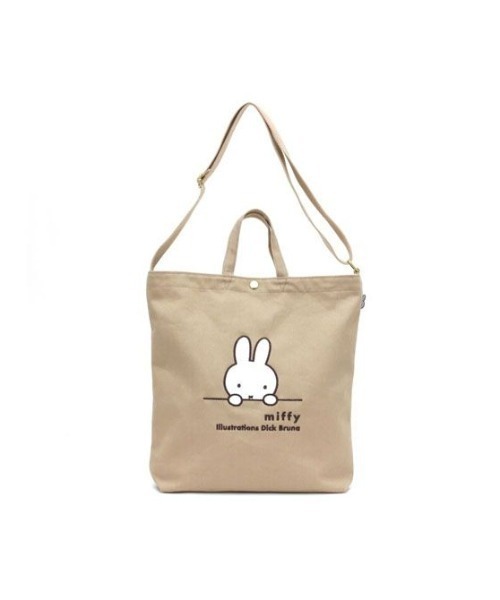 Miffy（ ミッフィー）の「ミッフィー 2WAY帆布トートショルダー ベージュミッフィーフェイス SIFF（トートバッグ・メンズ・マルチ・FREE）」の3枚目の写真