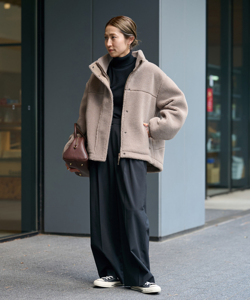 ≪追加≫ウールボアスタンドブルゾン2（ブルゾン）｜FRAMeWORK