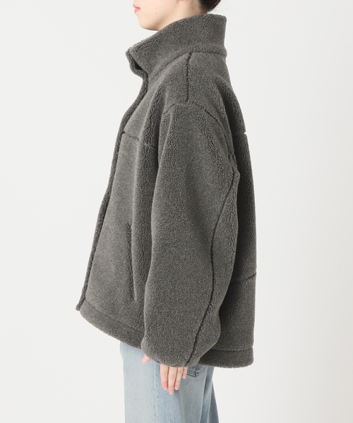 FRAMeWORK（フレームワーク）の「≪追加≫ウールボアスタンドブルゾン2（ブルゾン・レディース・チャコールグレー/ベージュ・38/36）」の21枚目の写真