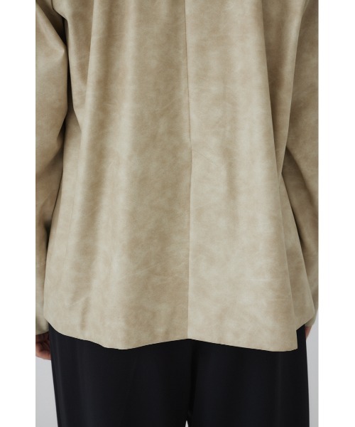 Leather like shirt JK/ジャケット RIM.ARK（リムアーク）の「Leather like shirt JK レザーライクシャツ