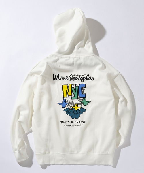 Mark Gonzales(マーク・ゴンザレス)の「【WEB・直営店限定】MARK GONZALES ARTWORK COLLECTION(マーク ゴンザレス)プリントプルオーバーパーカー/4type/3colors(パーカー・メンズ・ホワイト系4/ブラック系1/ブラック系3/グレー系1/ホワイト系3/ブラック系2/ブラック系4/ホワイト系1/ホワイト系2/グレー系2/グレー系3/グレー系4・M/L/XL)」の21枚目の写真