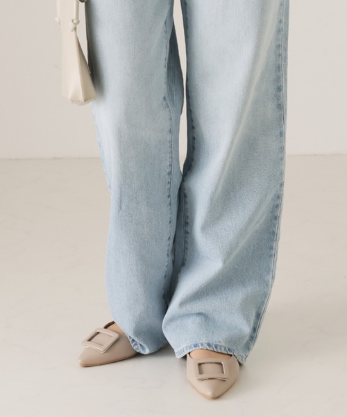 VIVIAN（ヴィヴィアン）の「ポインテッドトゥバックルモチーフフラットレインシューズ（レインシューズ・レディース・シルバー/グレー系その他7/ブラック・M/S/LL/L）」の16枚目の写真