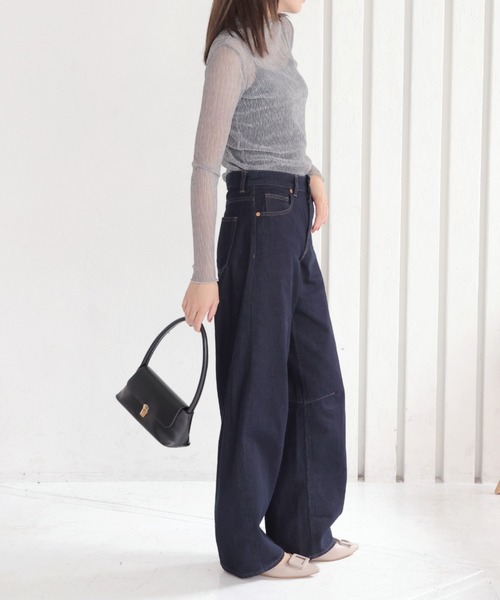 VIVIAN（ヴィヴィアン）の「ポインテッドトゥバックルモチーフフラットレインシューズ（レインシューズ・レディース・シルバー/グレー系その他7/ブラック・M/S/LL/L）」の20枚目の写真