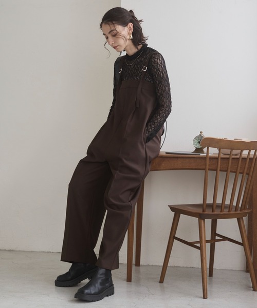 Cygne ベアオールインワン Sandrine　ブラック ベアオールインワン Sandrine ブラック | Cygne - サロペット