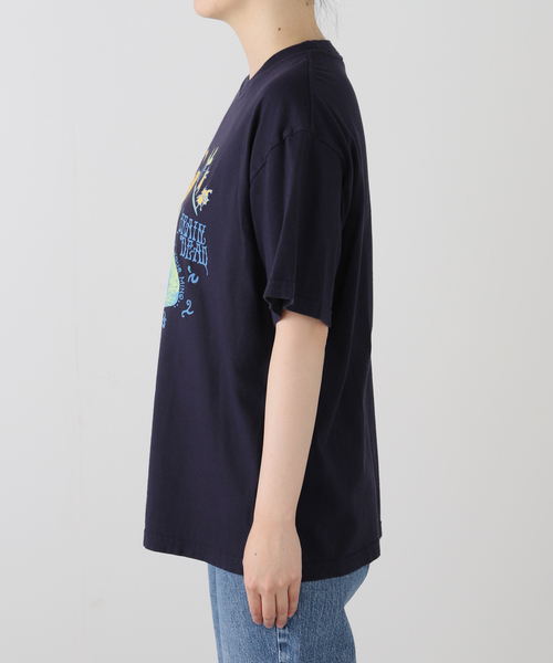 BRAIN DEAD(ブレインデット)の「【BRAIN DEAD/ブレインデッド】 PETRIFIED MIND T000040 85D424(Tシャツ/カットソー・レディース・ネイビー・MEDIUM/SMALL)」の4枚目の写真