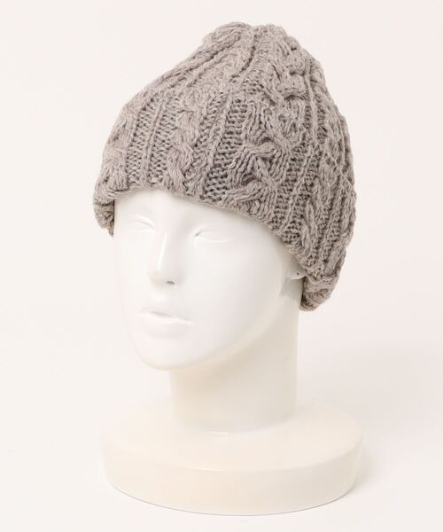 【HIGHLAND 2000】 ケーブル柄 ニットキャップ（ニットキャップ/ビーニー）｜HIGHLAND 2000（ハイランドトゥーサウザンド）