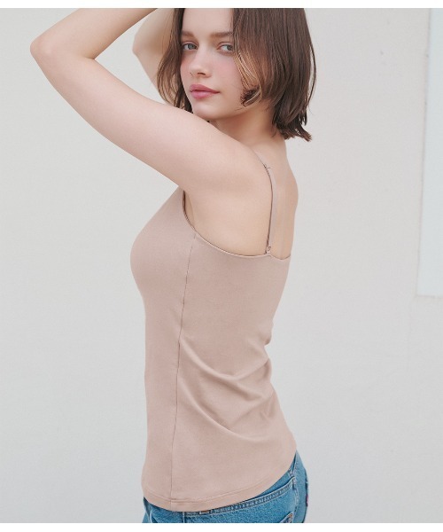 PEACH JOHN(ピーチジョン)の「【洋服見え◎厚手パッドでがっつり盛り】盛れるノンワイヤーブラキャミソール(インナーウェア/肌着・レディース・ブラック/ホワイト/ベージュ・BC65/BC70/BC75/DE65/DE70/DE75)」の20枚目の写真