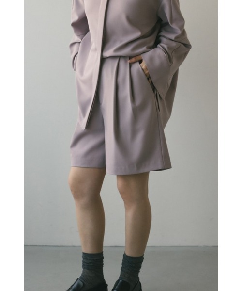 STYLEMIXER(スタイルミキサー)の「ツータックハーフパンツ(その他パンツ・レディース・ライトパープル/ライトブラウン/アイボリー・MEDIUM/SMALL)」の3枚目の写真