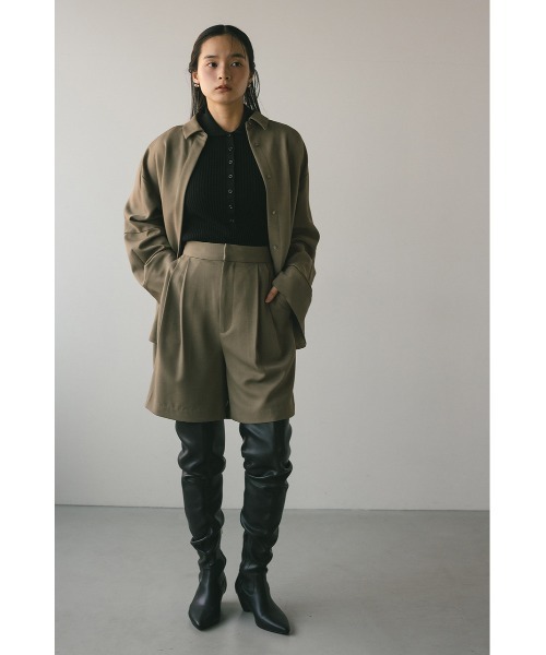 STYLEMIXER(スタイルミキサー)の「ツータックハーフパンツ(その他パンツ・レディース・ライトパープル/ライトブラウン/アイボリー・MEDIUM/SMALL)」の12枚目の写真