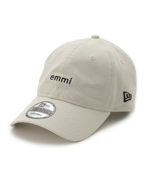 10th【emmi|NEW ERA】9TWENTY ロゴキャンバスキャップ 10th】【emmi|NEW ERA】9TWENTY emmiロゴキャンバスキャップ