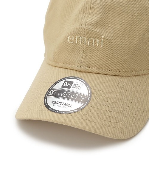 10th【emmi|NEW ERA】9TWENTY ロゴキャンバスキャップ 10th】【emmi|NEW ERA】9TWENTY emmiロゴキャンバスキャップ