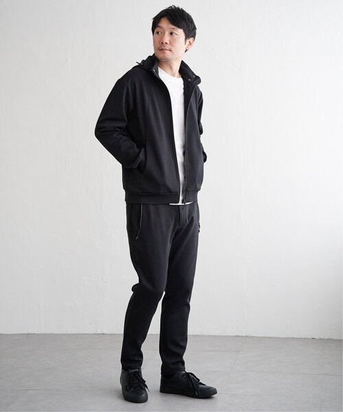 ikka（イッカ）の「【セットアップ対応】テックストレッチ2WAYジップパーカ（パーカー・メンズ・ブラック/スモークグレー・M/L/XL/S）」の20枚目の写真