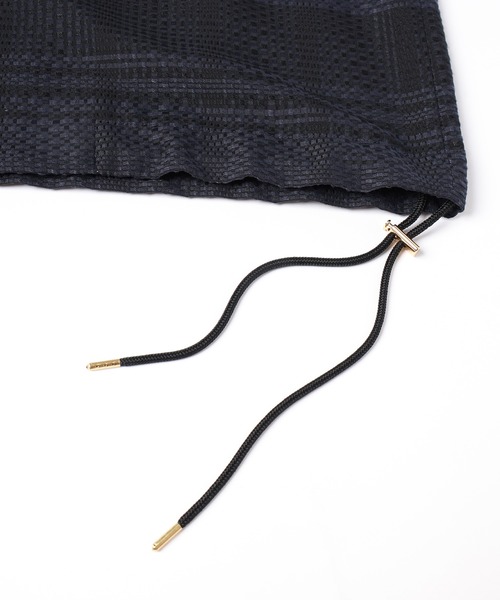 CULLNI（クルニ）の「Sheer Tile Check Drawstring Open Coller Short Sleeve Jaket（その他アウター・メンズ・ネイビー/ブラック/オフホワイト・1/2/0）」の18枚目の写真