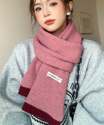 Drawer モヘヤ混 シルク 【美品】 ストライプ マフラー バイカラー Drawer モヘヤ混 シルク 【美品】 ストライプ マフラー バイ