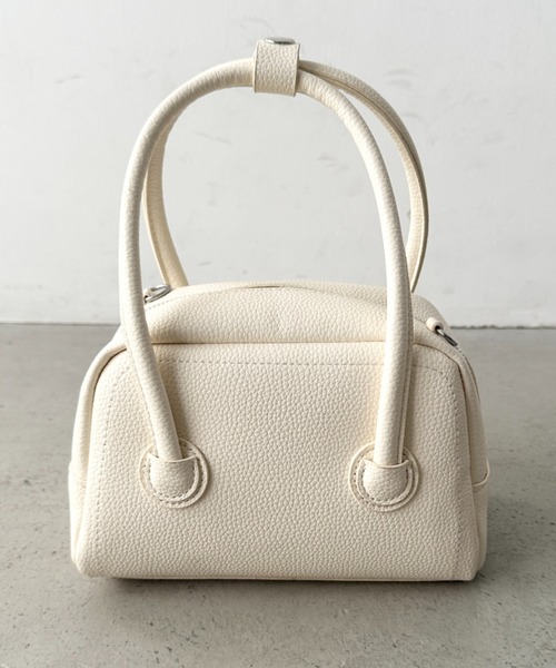 CLEA（クレア）の「【５色展開】2wayスクエアボストンバッグ（ボストンバッグ・レディース・ライトブルー/ブラック/アイボリー/ピンク/イエロー・FREE）」の8枚目の写真