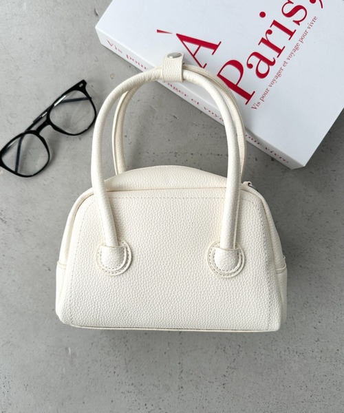 CLEA（クレア）の「【５色展開】2wayスクエアボストンバッグ（ボストンバッグ・レディース・ライトブルー/ブラック/アイボリー/ピンク/イエロー・FREE）」の20枚目の写真