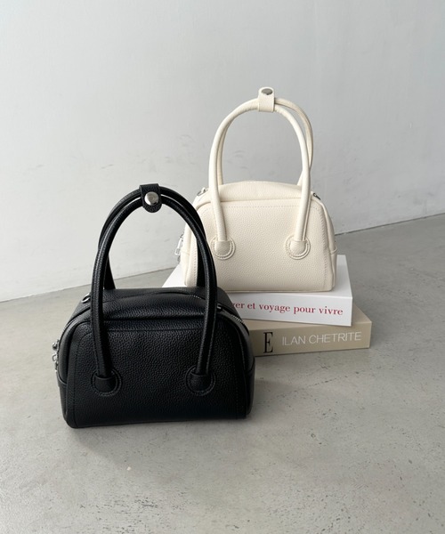 CLEA（クレア）の「【５色展開】2wayスクエアボストンバッグ（ボストンバッグ・レディース・ライトブルー/ブラック/アイボリー/ピンク/イエロー・FREE）」の17枚目の写真