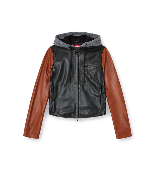 セール】ウィメンズ レザージャケット L-OUDER（ブルゾン）｜DIESEL