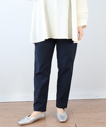 【L~6L 大きいサイズ】テーパードストレッチパンツ
