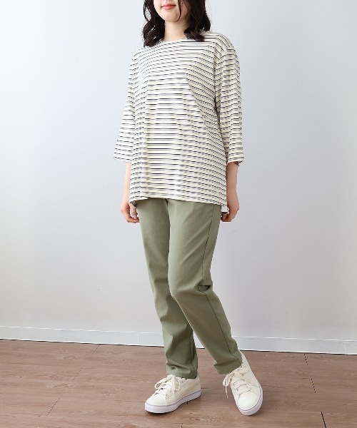 MB mint breeze(エムビーミントブリーズ)の「【L~6L 大きいサイズ】テーパードストレッチパンツ(その他パンツ・レディース・ネイビー/カーキ・LL/3L/4L/5L/L/6L)」の4枚目の写真