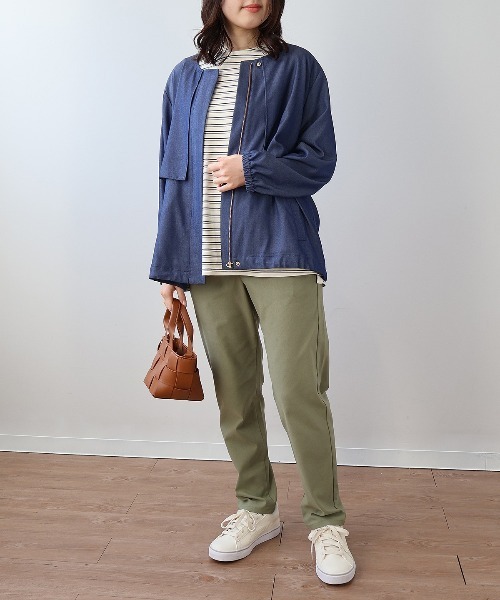 MB mint breeze(エムビーミントブリーズ)の「【L~6L 大きいサイズ】テーパードストレッチパンツ(その他パンツ・レディース・ネイビー/カーキ・LL/3L/4L/5L/L/6L)」の5枚目の写真