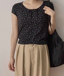 SOOR PLOOM 花柄パフスリーブTシャツ 2Y トップス セール】小花柄パフスリーブTOPS（Tシャツ/カットソー）｜SOLLON