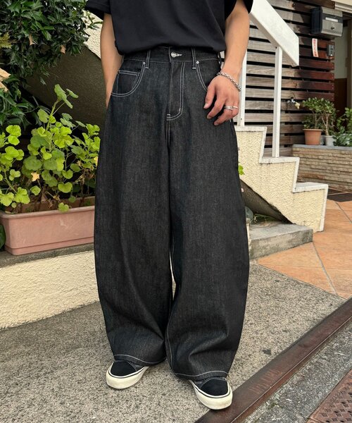 cian denim/シアンデニム】バギーワイドデニム（デニムパンツ