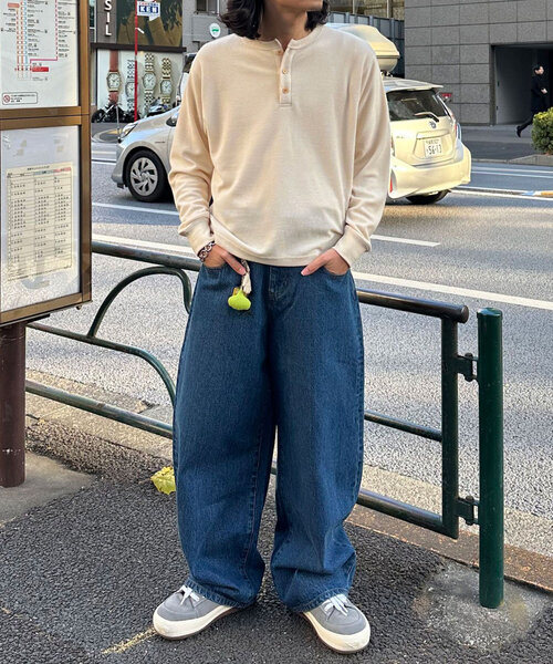 playhour バギーデニム　さかなくん cian denim/シアンデニム】バギーワイドデニム | CIAOPANIC
