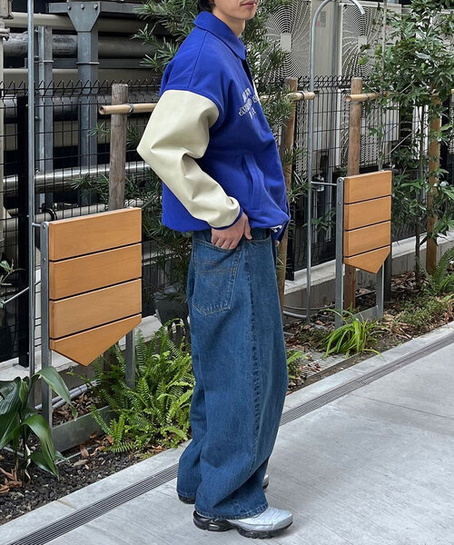 CIAOPANIC(チャオパニック)の「【cian denim/シアンデニム】バギーワイドデニム(デニムパンツ・レディース・サックスブルー/インディゴブルー/ブルー/ブラック/ホワイト/グレー/チャコールグレー/ネイビー/ダークブルー・SMALL/MEDIUM/LARGE)」の13枚目の写真