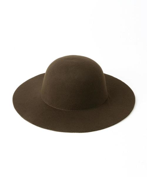 Another Edition(アナザーエディション)の「ツバ広ボーラーハット/ツバヒロボーラーHAT◆(ハット・レディース・ブラック/ブラウン・フリー)」の2枚目の写真