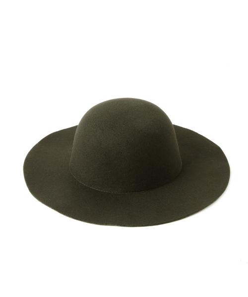 Another Edition(アナザーエディション)の「ツバ広ボーラーハット/ツバヒロボーラーHAT◆(ハット・レディース・ブラック/ブラウン・フリー)」の1枚目の写真