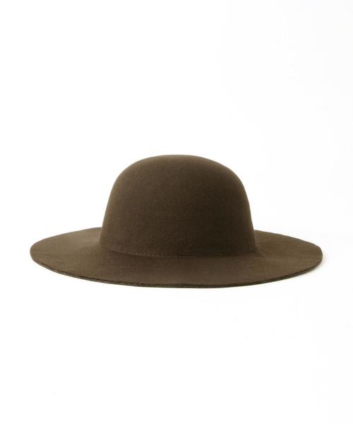 Another Edition(アナザーエディション)の「ツバ広ボーラーハット/ツバヒロボーラーHAT◆(ハット・レディース・ブラック/ブラウン・フリー)」の4枚目の写真