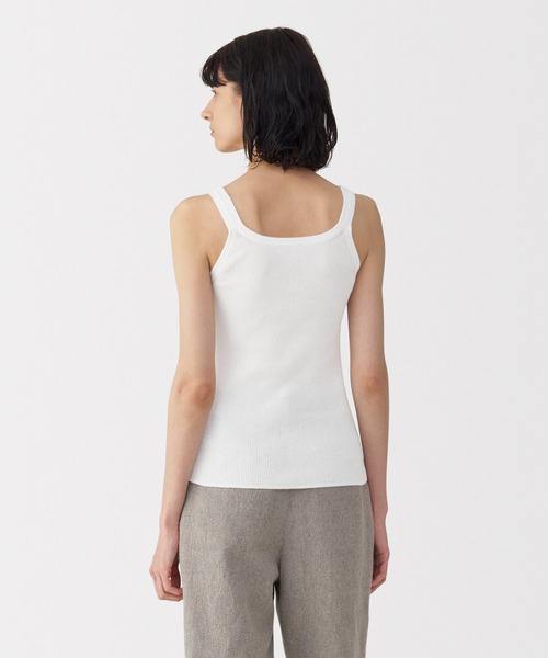 MUJI Labo〕婦人 強撚コットンニットタンクトップ（タンクトップ