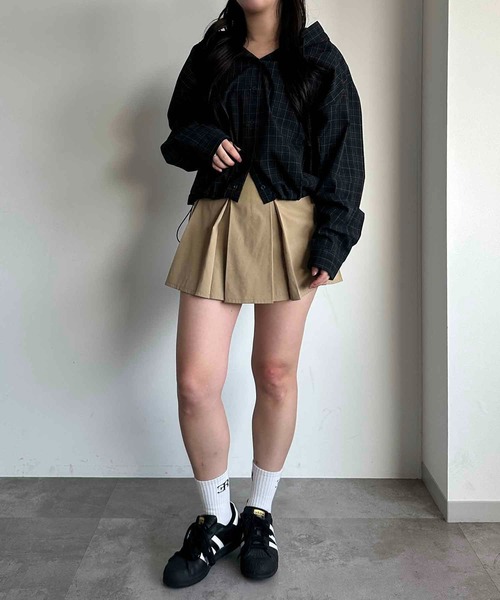 apres jour mignon（アプレジュールミニョン）の「チェックシャツパーカー【ZOZOTOWN限定アイテム】（パーカー・レディース・レッド/グリーン/ブラック・フリー/X-LARGE）」の17枚目の写真