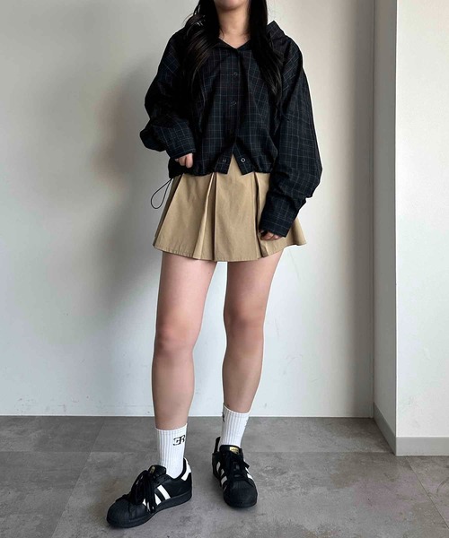 apres jour mignon（アプレジュールミニョン）の「チェックシャツパーカー【ZOZOTOWN限定アイテム】（パーカー・レディース・レッド/グリーン/ブラック・フリー/X-LARGE）」の18枚目の写真