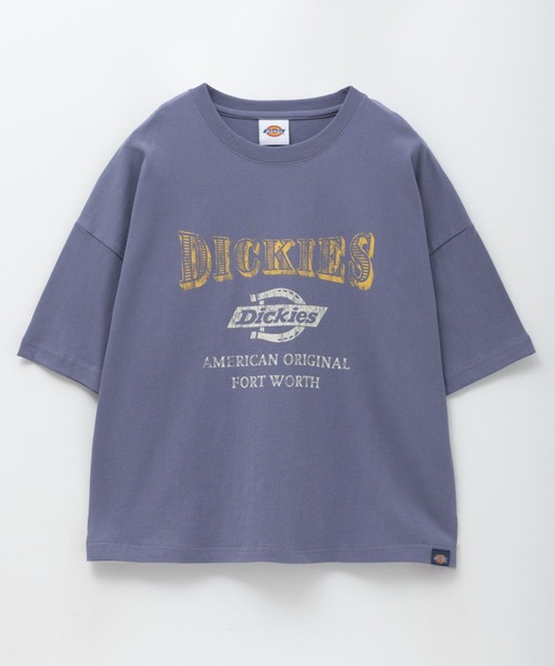 Dickies(ディッキーズ)の「DICKIES バイオ加工カレッジTシャツ(Tシャツ/カットソー・レディース・スミクロ/レッド系/ブルーグレー・フリー)」の2枚目の写真