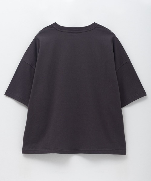 Dickies(ディッキーズ)の「DICKIES バイオ加工カレッジTシャツ(Tシャツ/カットソー・レディース・スミクロ/レッド系/ブルーグレー・フリー)」の4枚目の写真