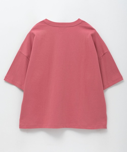 Dickies(ディッキーズ)の「DICKIES バイオ加工カレッジTシャツ(Tシャツ/カットソー・レディース・スミクロ/レッド系/ブルーグレー・フリー)」の6枚目の写真