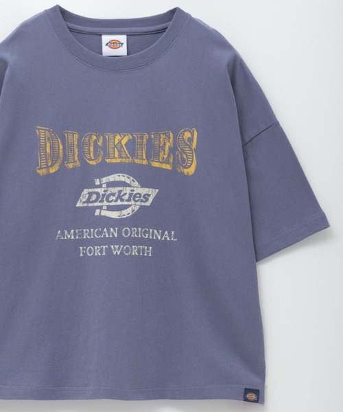 Dickies(ディッキーズ)の「DICKIES バイオ加工カレッジTシャツ(Tシャツ/カットソー・レディース・スミクロ/レッド系/ブルーグレー・フリー)」の14枚目の写真