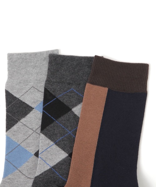 GLOBAL WORK(グローバルワーク)の「らくごこちフィットソックス/ロング/283173(ソックス/靴下・メンズ・ブラック/ホワイト/チャコールグレー/ネイビー系5/ネイビー/グレー系その他/ダークブルー/ブラック系その他/ブラック系/ネイビー系7・FREE)」の15枚目の写真