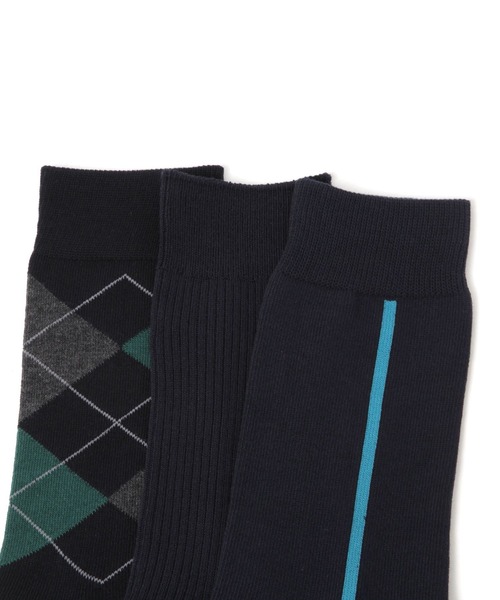 GLOBAL WORK(グローバルワーク)の「らくごこちフィットソックス/ロング/283173(ソックス/靴下・メンズ・ブラック/ホワイト/チャコールグレー/ネイビー系5/ネイビー/グレー系その他/ダークブルー/ブラック系その他/ブラック系/ネイビー系7・FREE)」の16枚目の写真