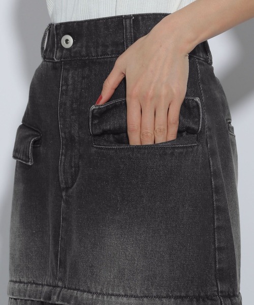 HARE（ハレ）の「2WAYカコウデニムスカート(HARE)（デニムスカート・レディース・ブラック系その他/ブラック・FREE）」の17枚目の写真