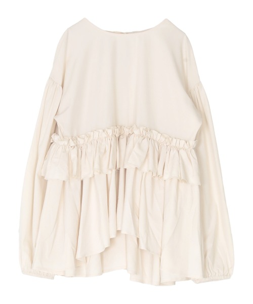 titivate（ティティベイト）の「バックリボンフリルレイヤードトップス/ラッシュガード（ラッシュガード・レディース・アイボリー/ブラック・L/M/S）」の18枚目の写真