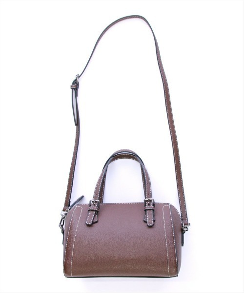 CLEAR BASIC（クリアベーシック）の「2wayミニボストンバッグ［オフィスカジュアル 大人 綺麗め 通勤 フェイクレザー］≪SS新作≫（ボストンバッグ・レディース・ベージュ/ブラック/ブラウン・F）」の9枚目の写真