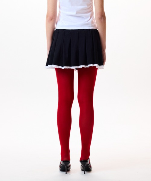 LUVISTRUE（ラヴイズトゥルー）の「IM SHORT PLEATS SKIRT（スカート・レディース・グレー/ブラック/アイボリー・FREE）」の8枚目の写真