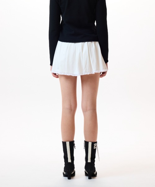 LUVISTRUE（ラヴイズトゥルー）の「IM SHORT PLEATS SKIRT（スカート・レディース・グレー/ブラック/アイボリー・FREE）」の13枚目の写真