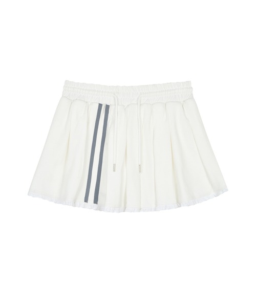 LUVISTRUE（ラヴイズトゥルー）の「IM SHORT PLEATS SKIRT（スカート・レディース・グレー/ブラック/アイボリー・FREE）」の21枚目の写真